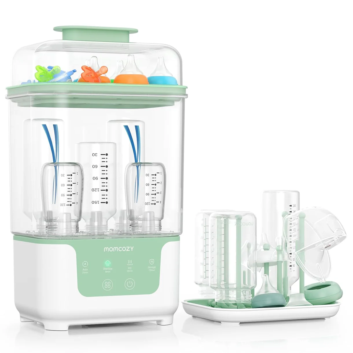 Sterilizues dhe tharëse biberonësh Momcozy BS04, 4 në 1