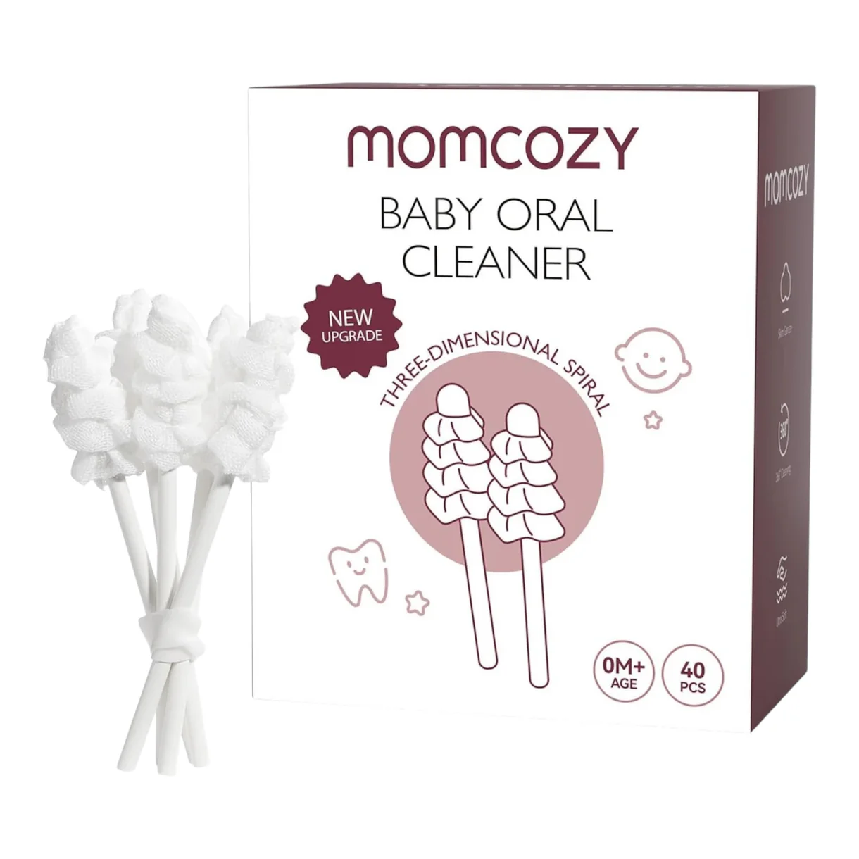 Shkopinj pastrimi njëpërdorimësh Momcozy – 40 copë/kuti