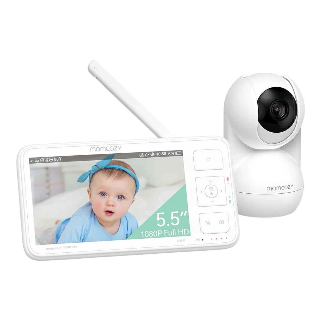 Momcozy BM03 – Kamerë monitorimi për Foshnjë, me ekran 5.5″ Full HD dhe bateri të fuqishme