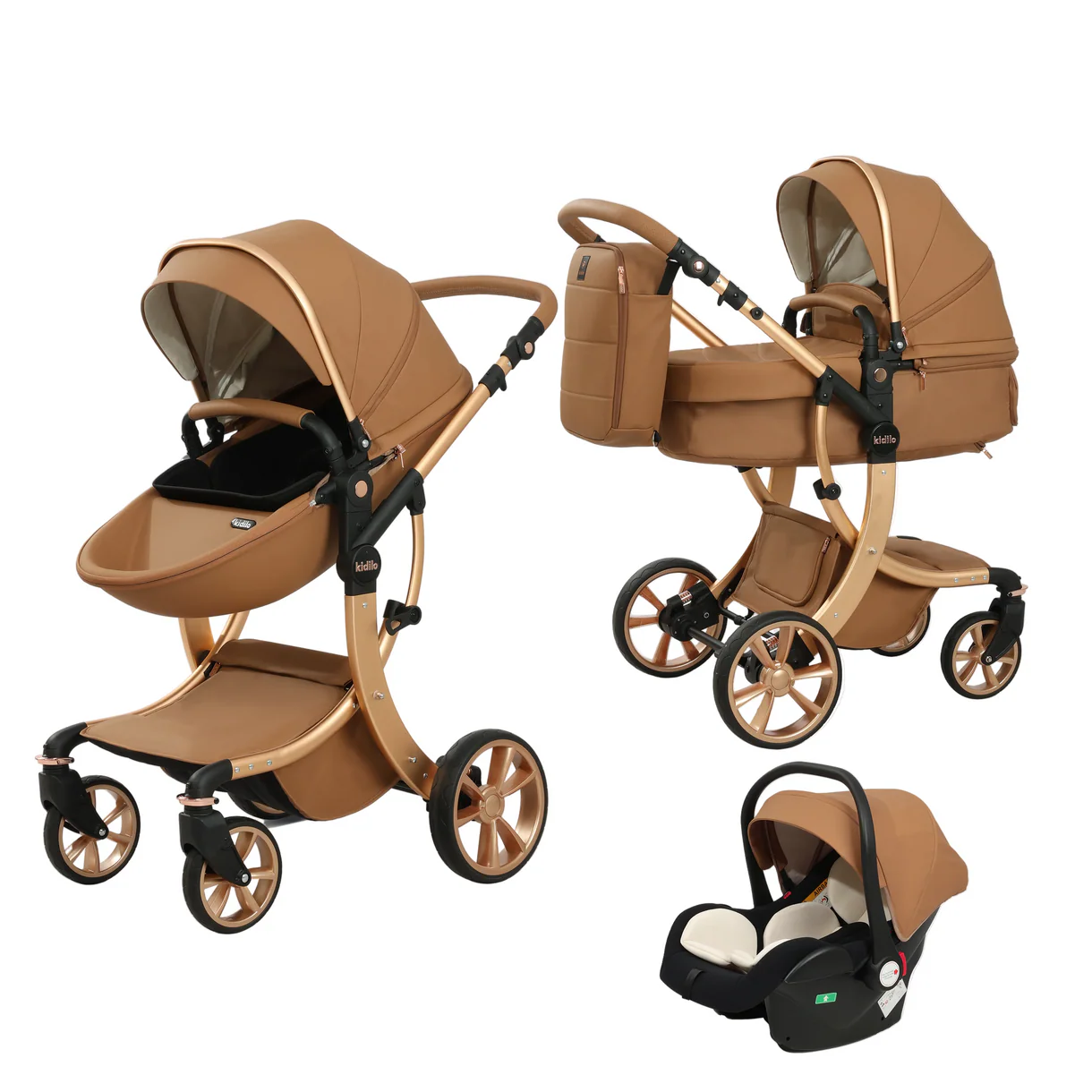 Karrocë Kidilo - Set 3në1
