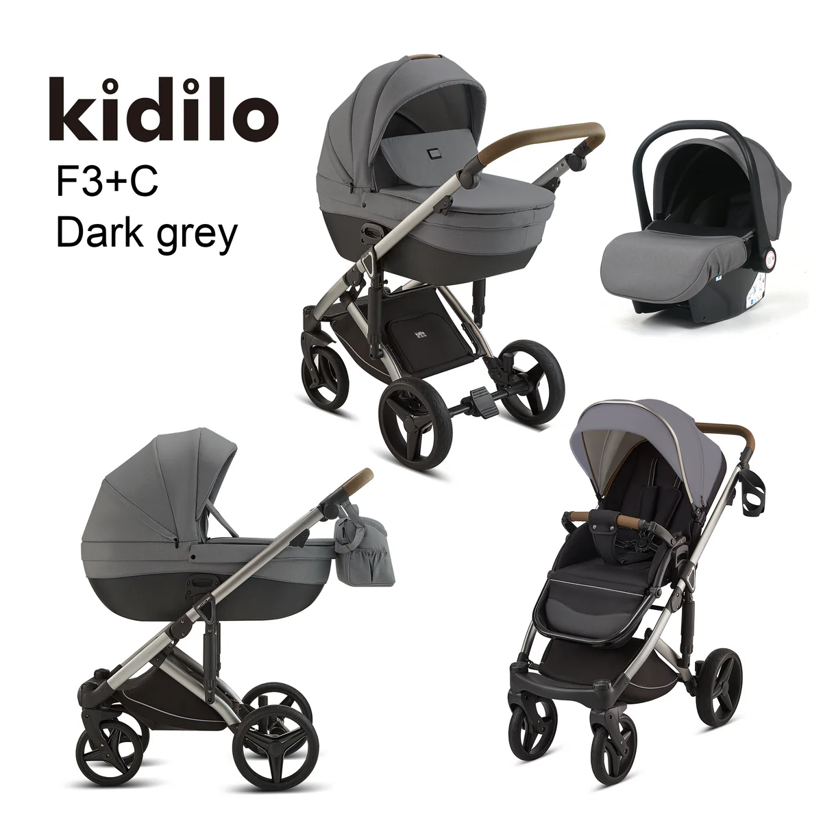 Karrocë Kidilo - Set 4në1