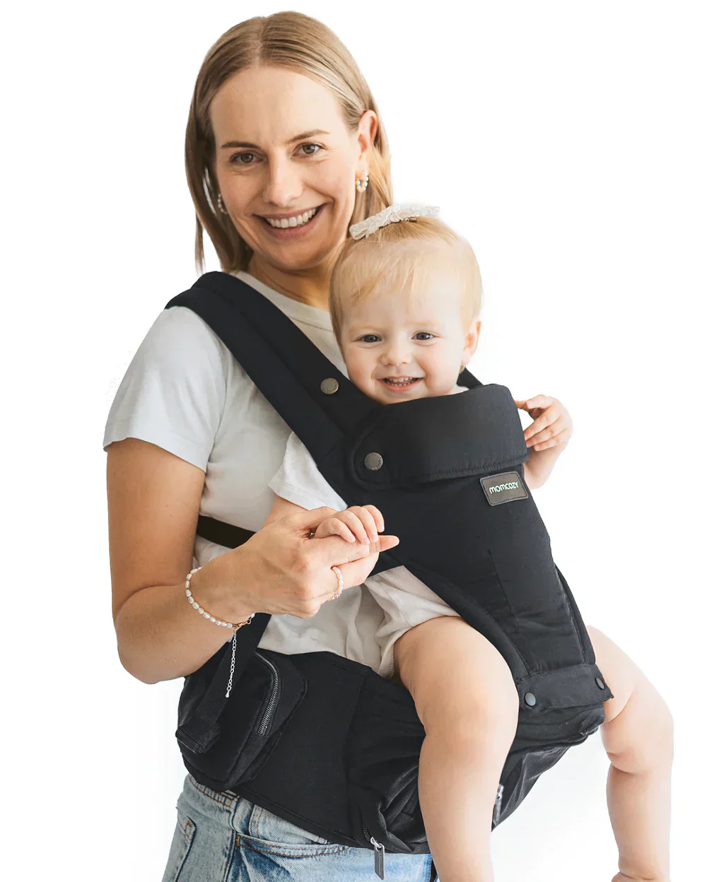 Momcozy kangur (mbajtës) 2n1 me sedilje Air Mesh