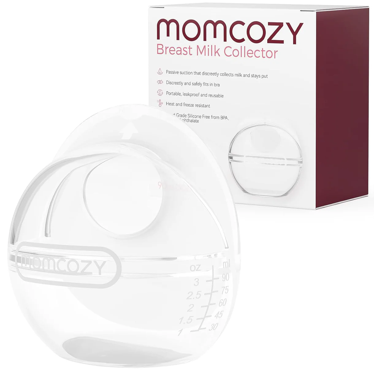 Mbledhës qumështi gjiri Momcozy silikon 90ml